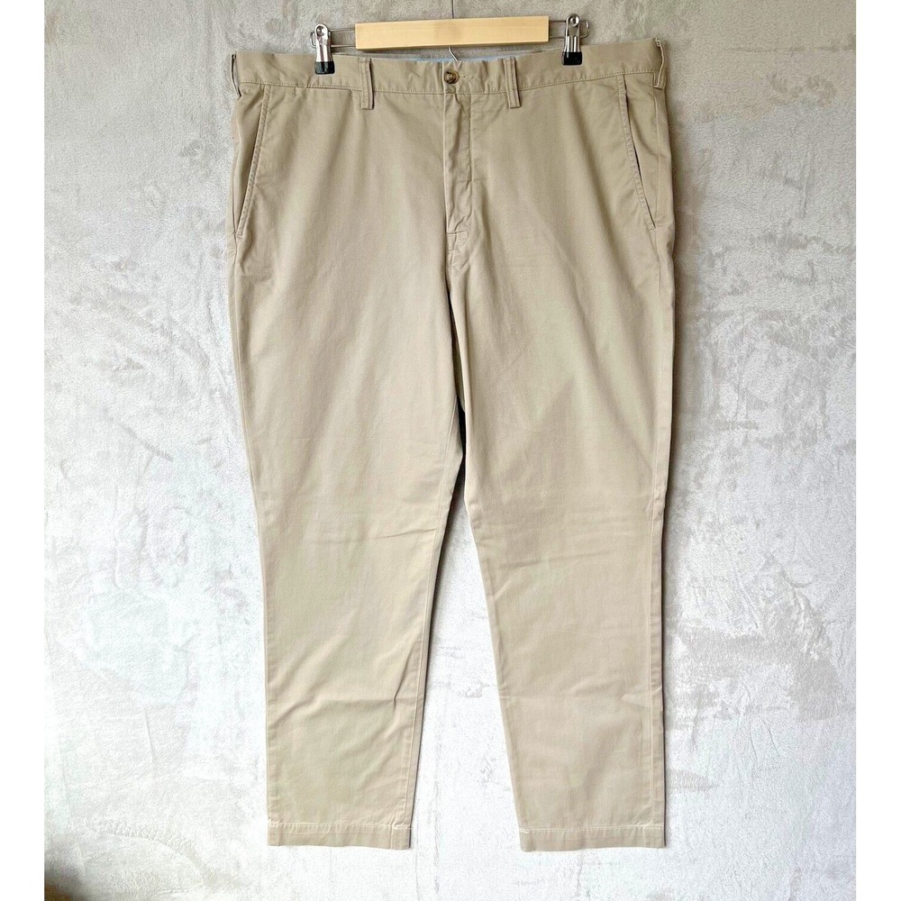 Polo Ralph Lauren Chino Pants Mens 38X32 Beige Stretch Classic Fit Flat Front
